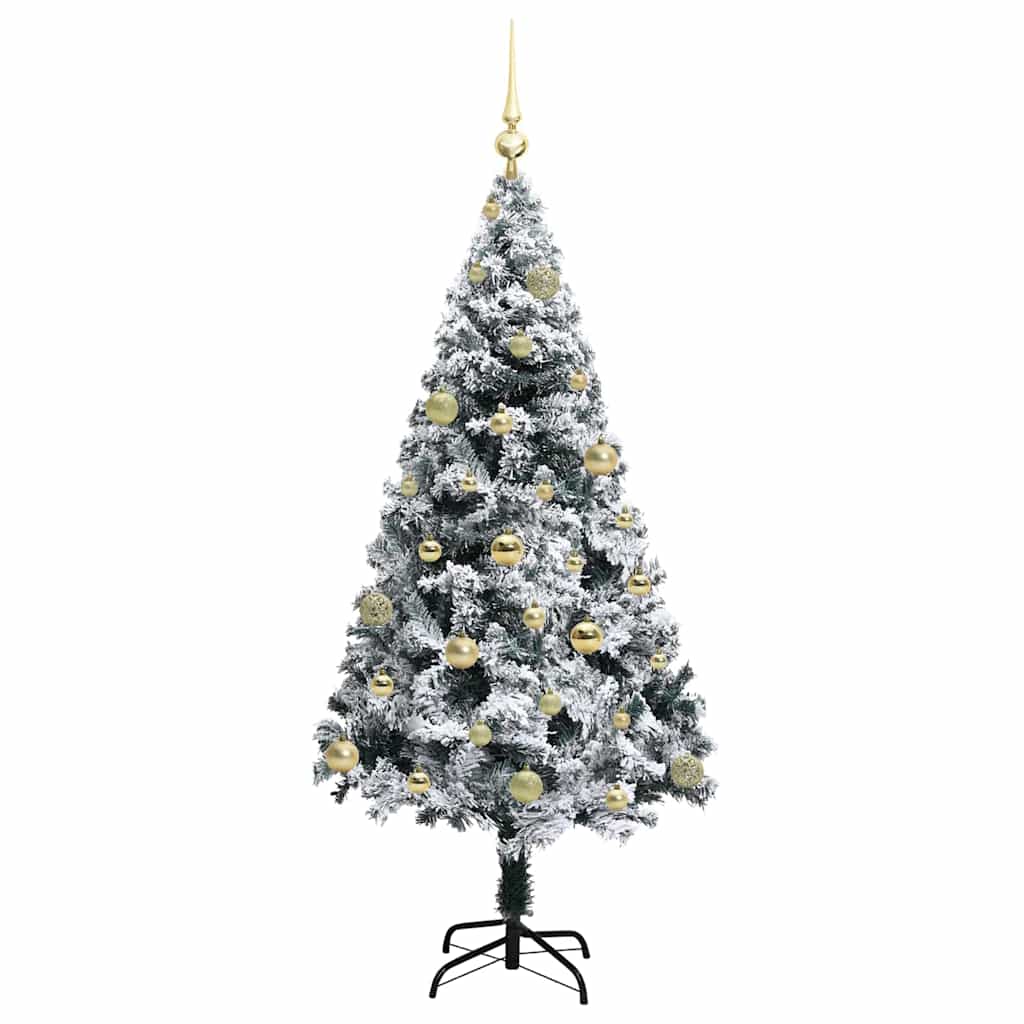 Artificial Christmas Tree with 150 LEDs with Stand Green 150 cm