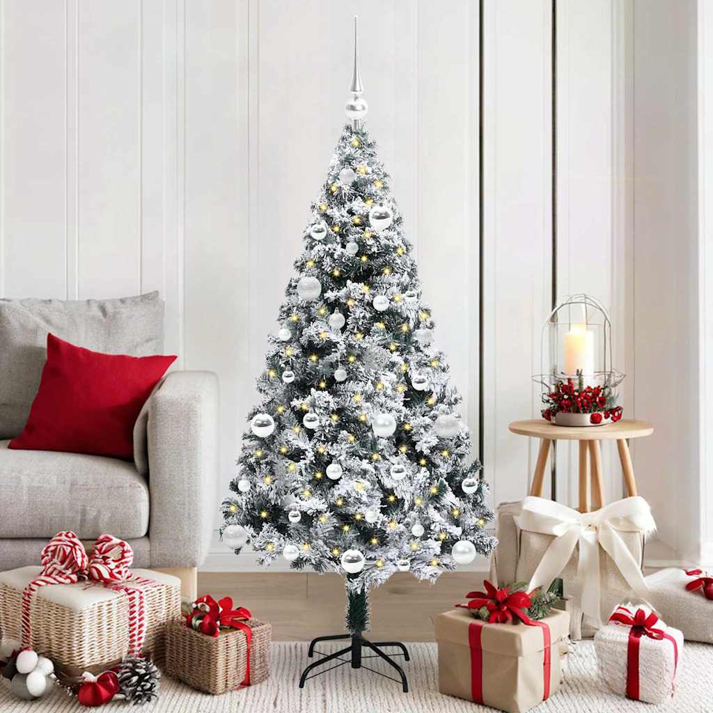 Artificial Christmas Tree with 150 LEDs with Stand Green 150 cm