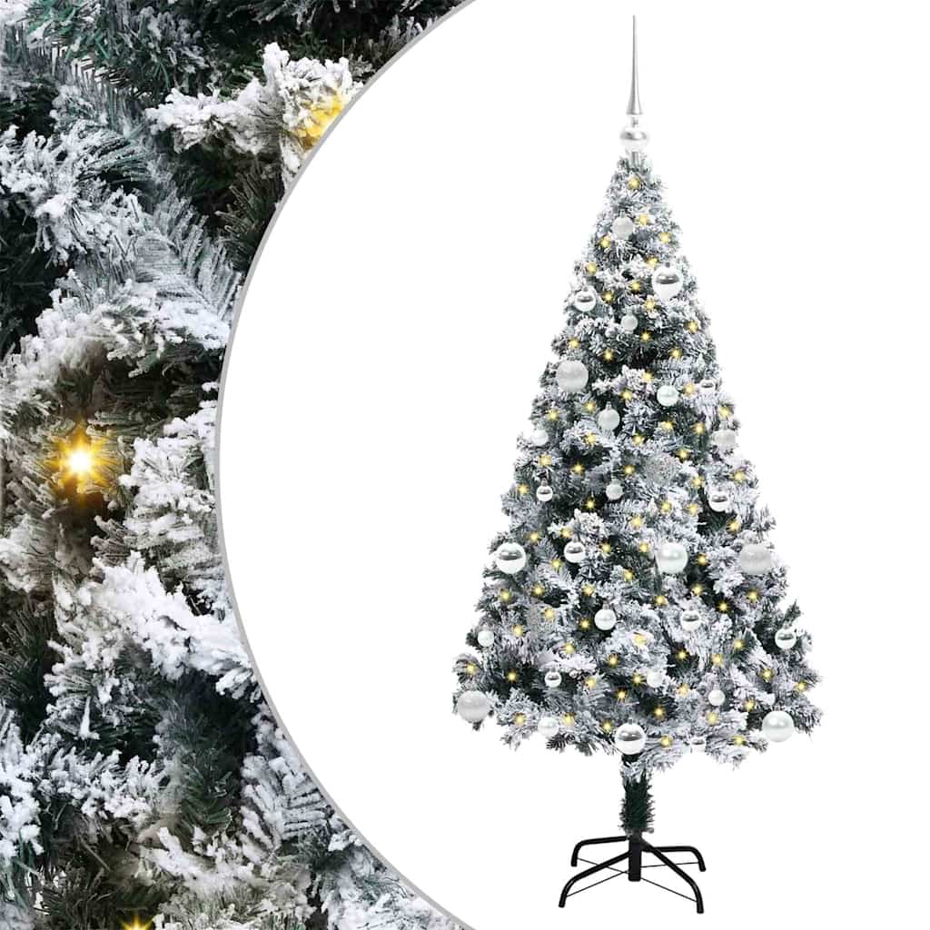 Artificial Christmas Tree with 150 LEDs with Stand Green 150 cm
