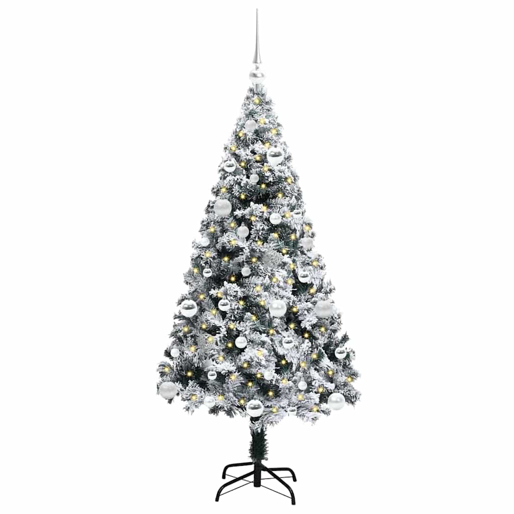 Artificial Christmas Tree with 150 LEDs with Stand Green 150 cm