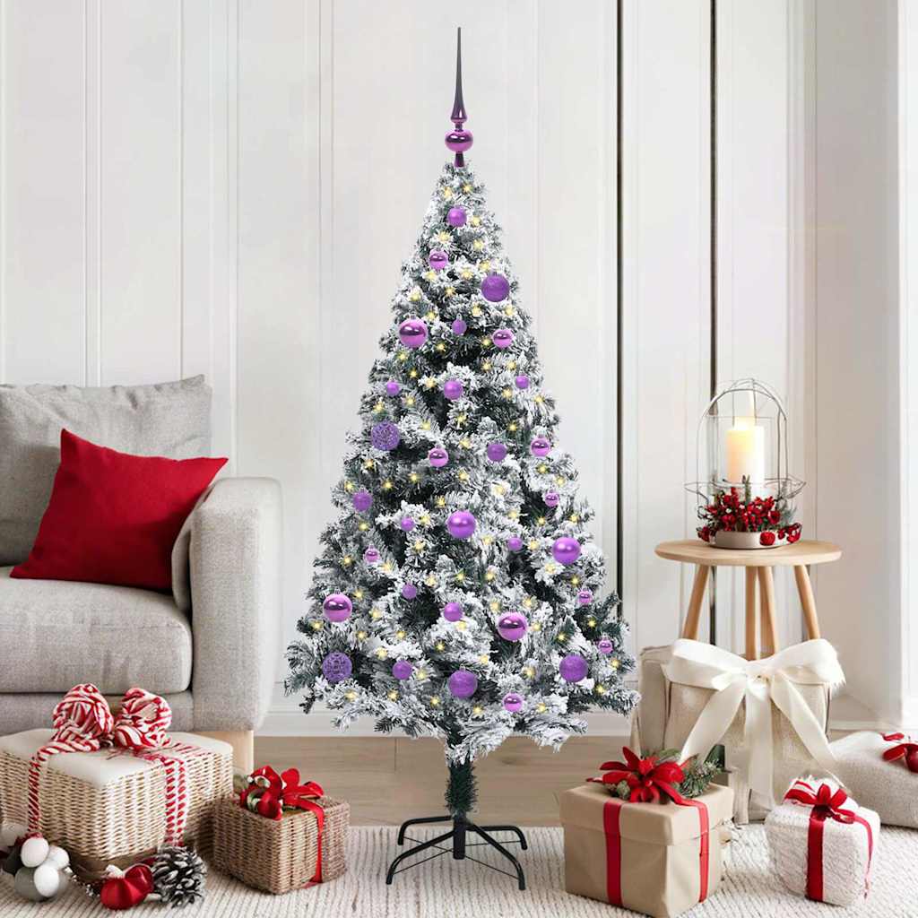 Artificial Christmas Tree with 150 LEDs with Stand Green 150 cm