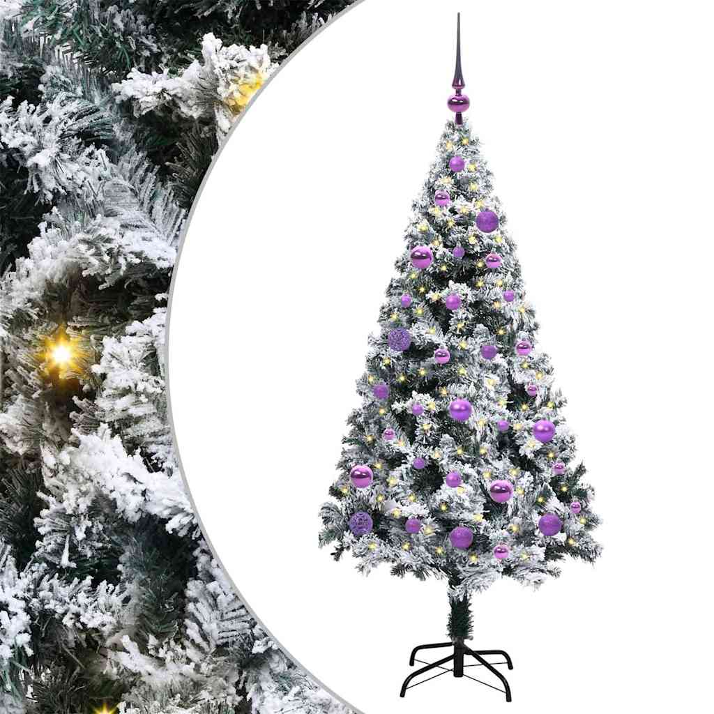 Artificial Christmas Tree with 150 LEDs with Stand Green 150 cm