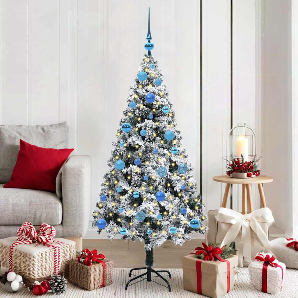 Artificial Christmas Tree with 150 LEDs with Stand Green 150 cm