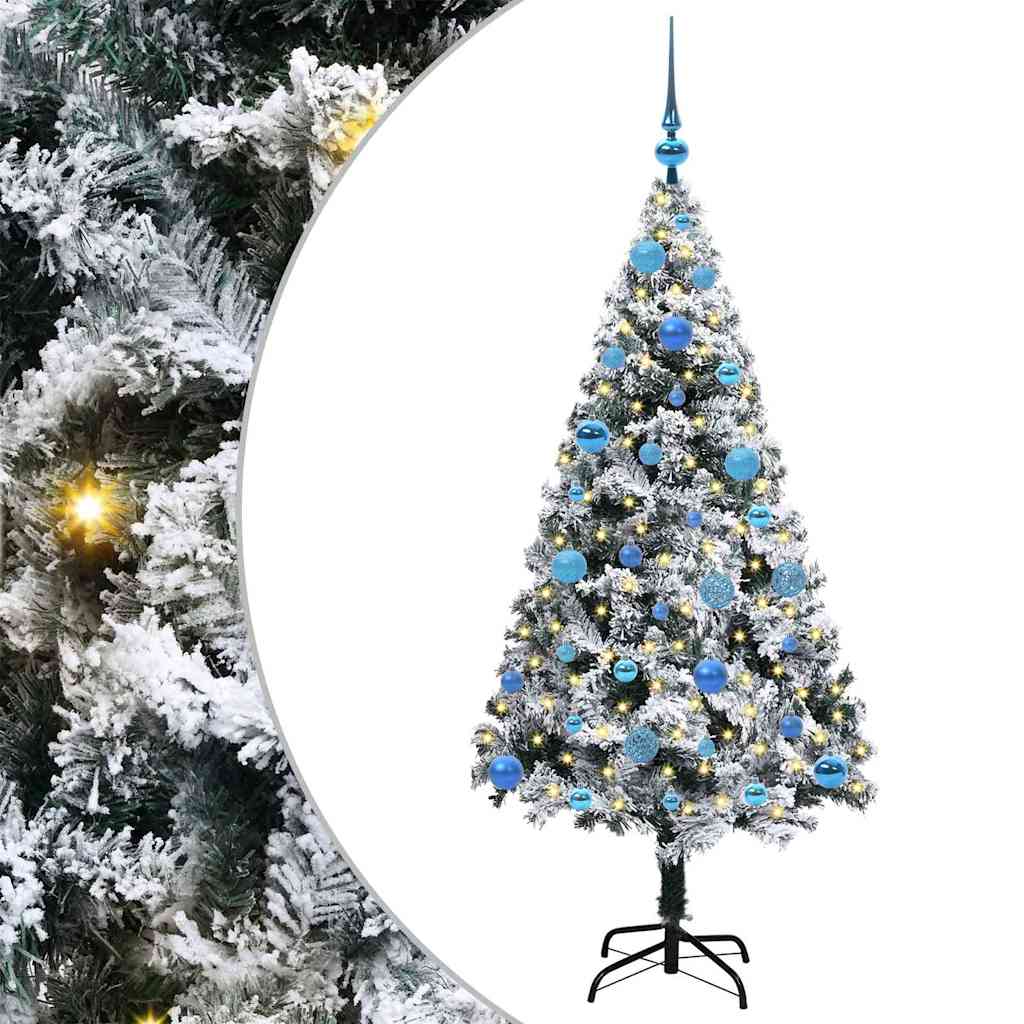 Artificial Christmas Tree with 150 LEDs with Stand Green 150 cm