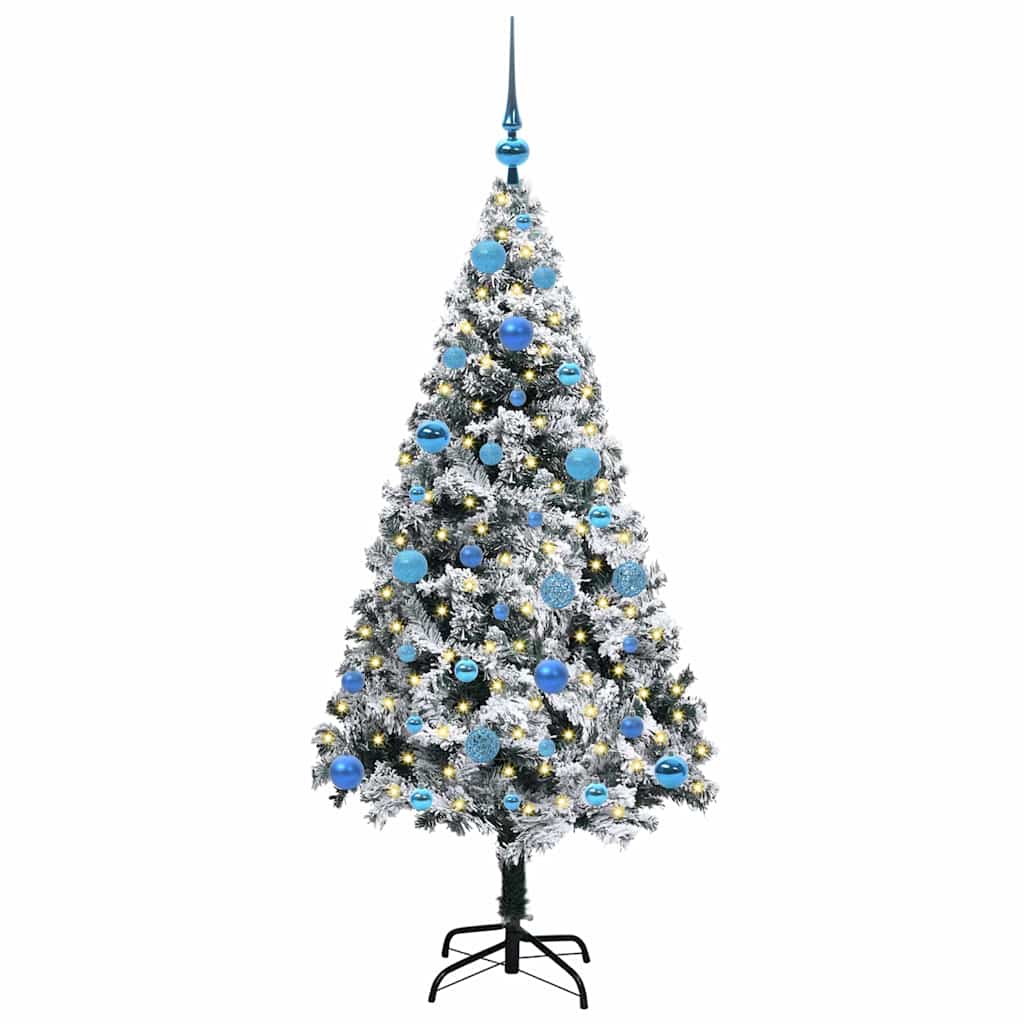 Artificial Christmas Tree with 150 LEDs with Stand Green 150 cm