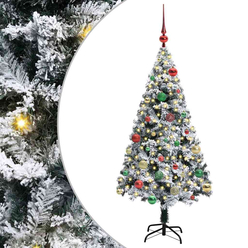 Artificial Christmas Tree with 150 LEDs with Stand Green 150 cm