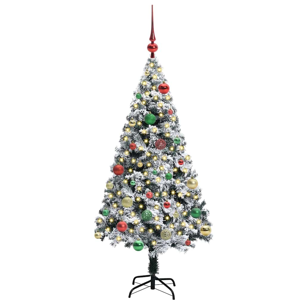 Artificial Christmas Tree with 150 LEDs with Stand Green 150 cm