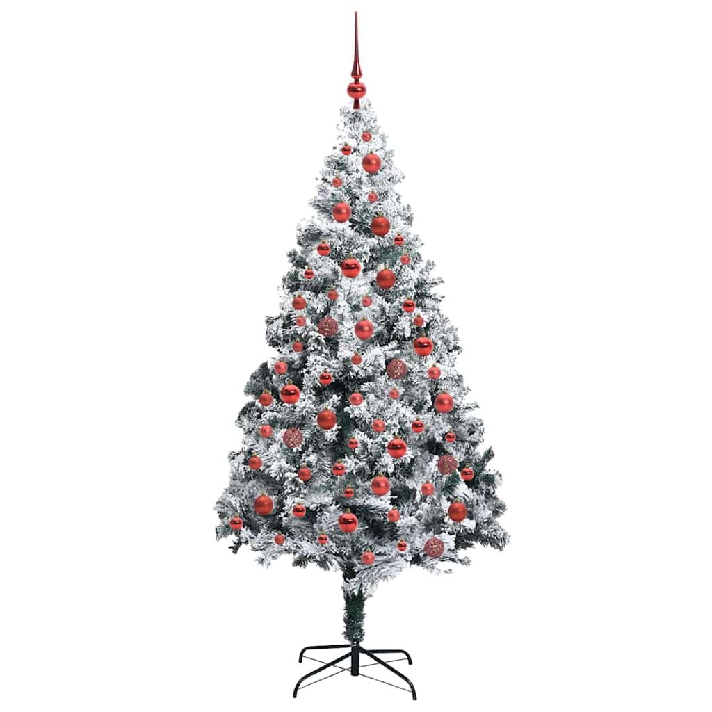 Artificial Christmas Tree with 300 LEDs with Stand Green 180 cm