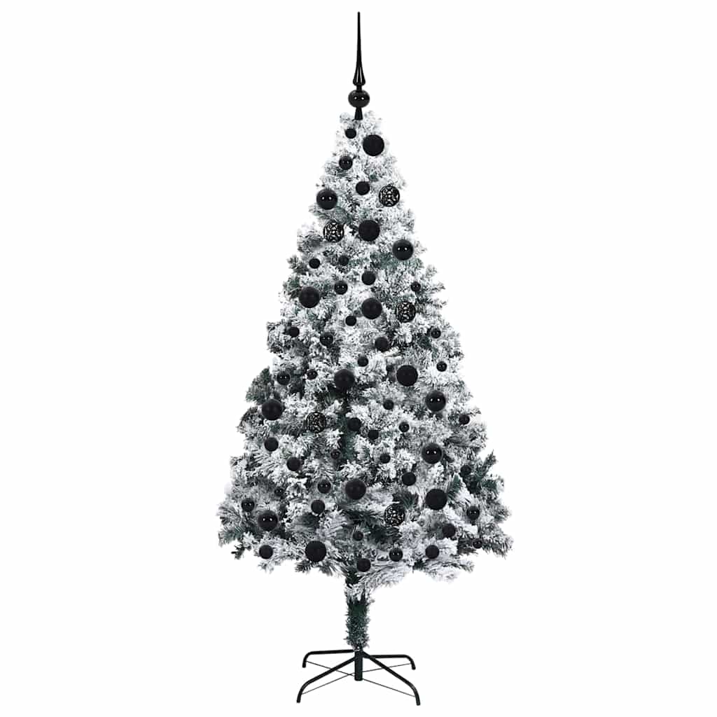 Artificial Christmas Tree with 300 LEDs with Stand Green 180 cm