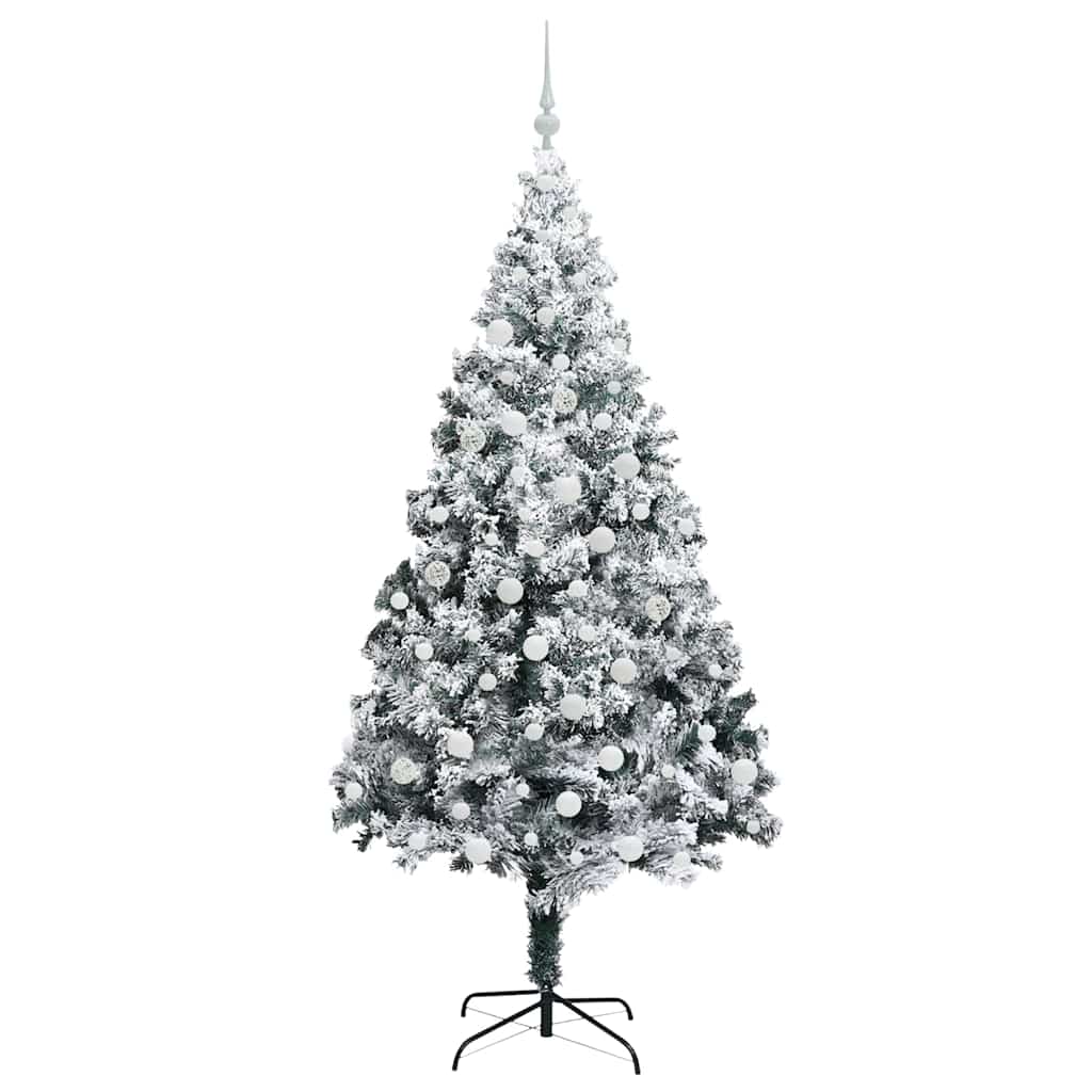 Artificial Christmas Tree with 300 LEDs with Stand Green 180 cm