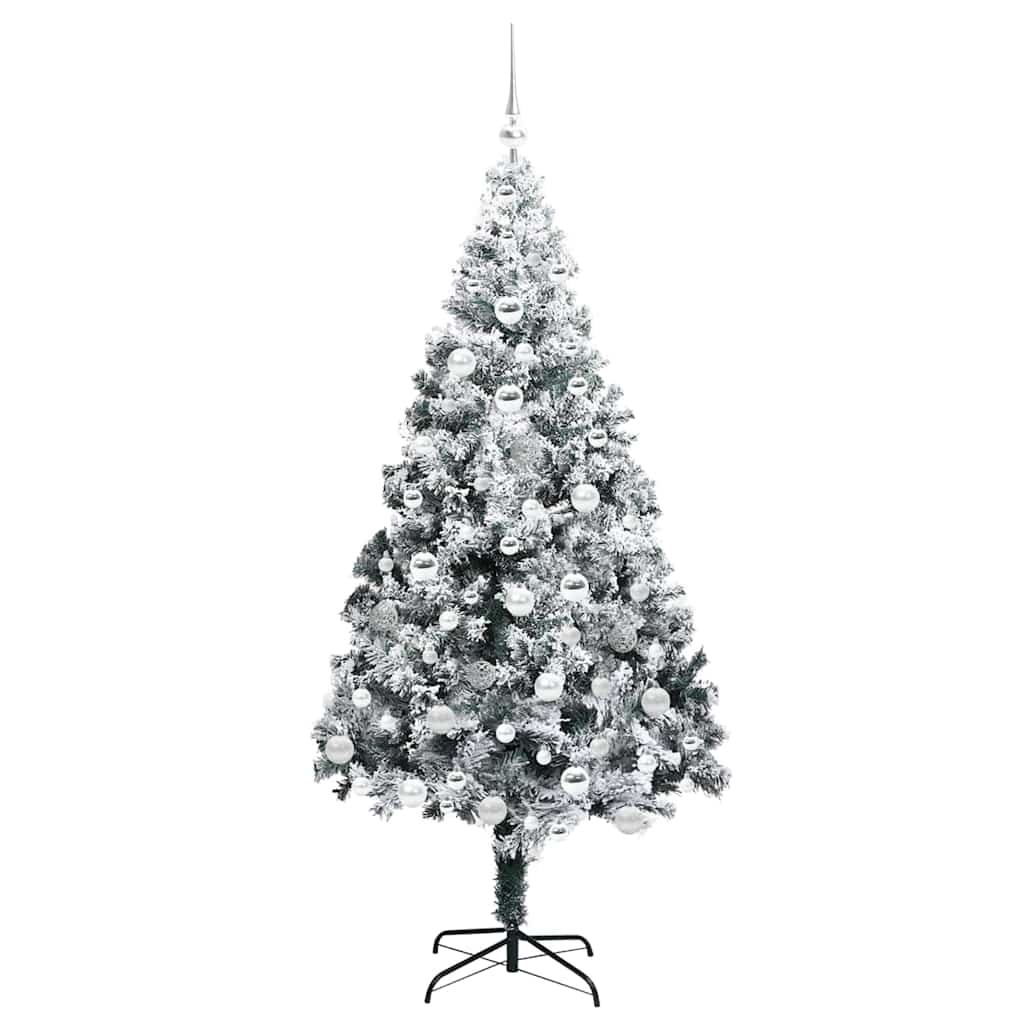 Artificial Christmas Tree with 300 LEDs with Stand Green 180 cm