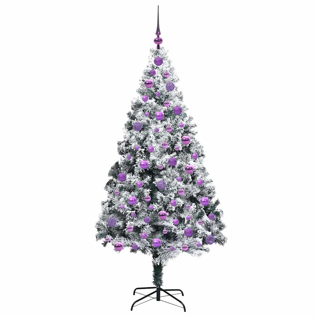 Artificial Christmas Tree with 300 LEDs with Stand Green 180 cm