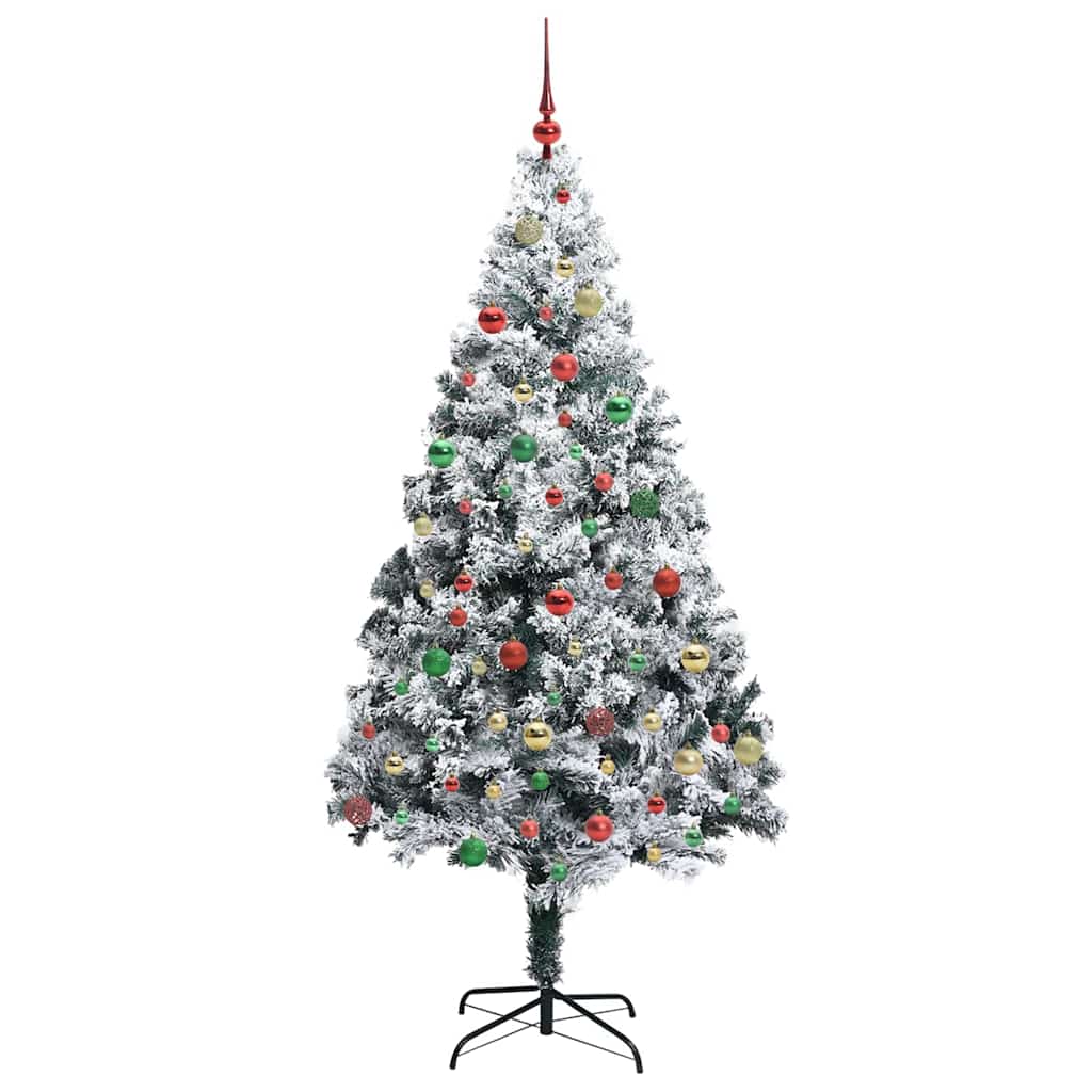 Artificial Christmas Tree with 300 LEDs with Stand Green 180 cm