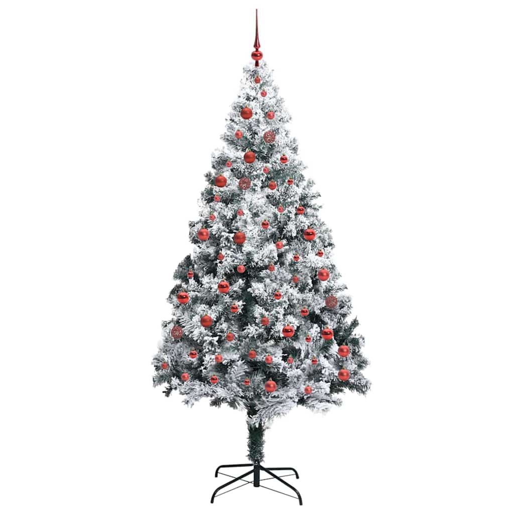 Artificial Christmas Tree with 300 LEDs with Stand Green 210 cm
