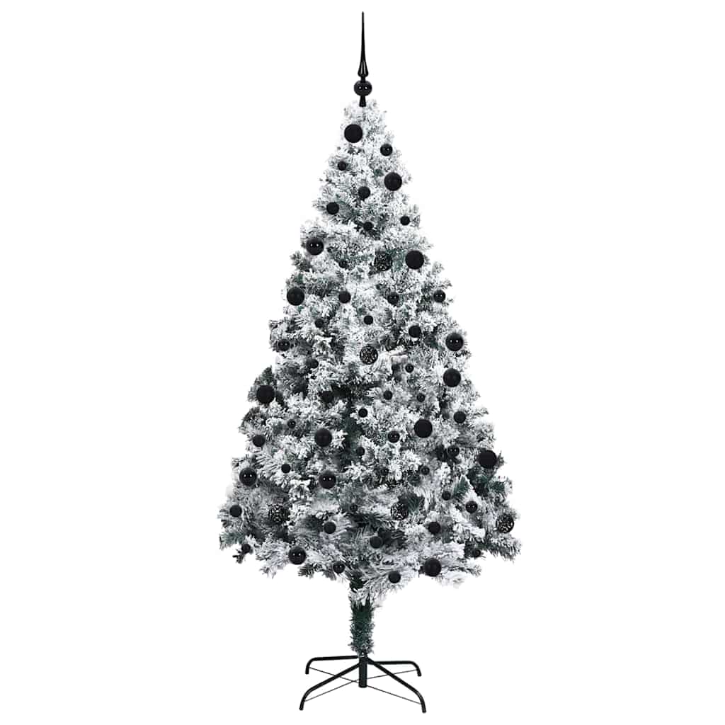 Artificial Christmas Tree with 300 LEDs with Stand Green 210 cm