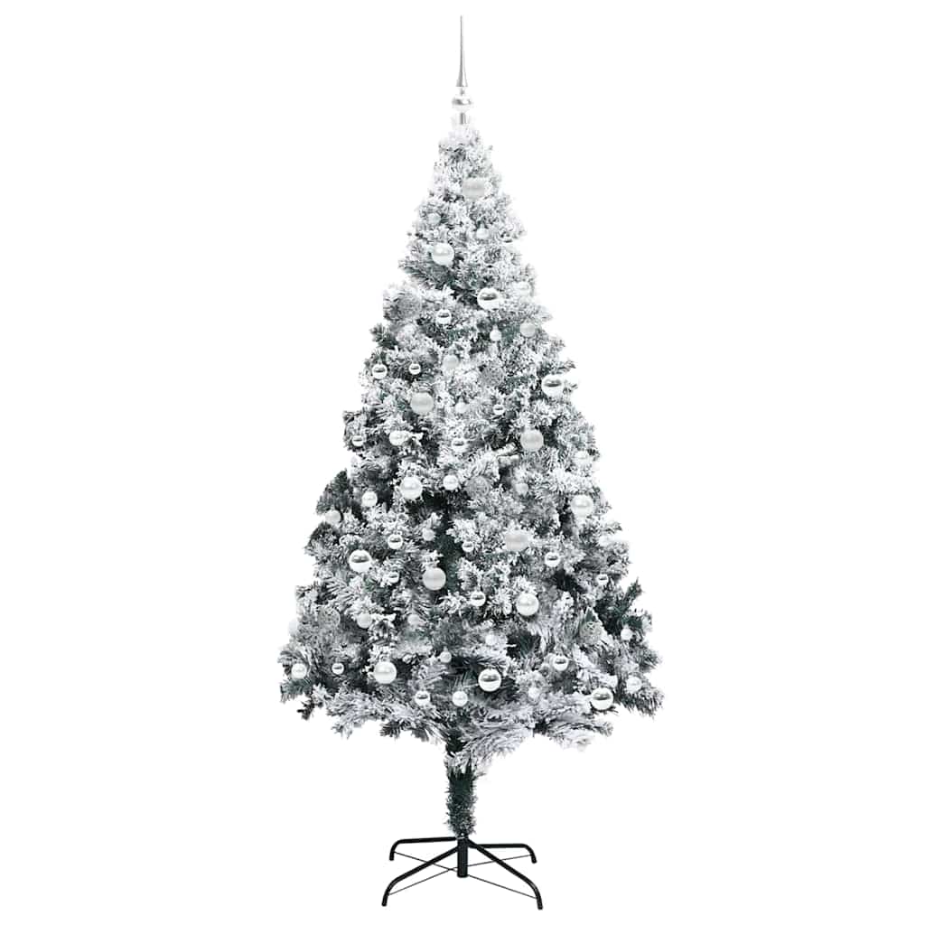 Artificial Christmas Tree with 300 LEDs with Stand Green 210 cm