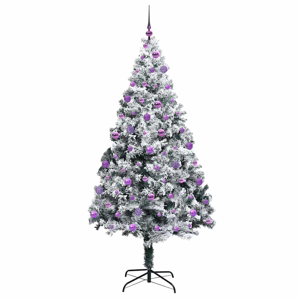 Artificial Christmas Tree with 300 LEDs with Stand Green 210 cm