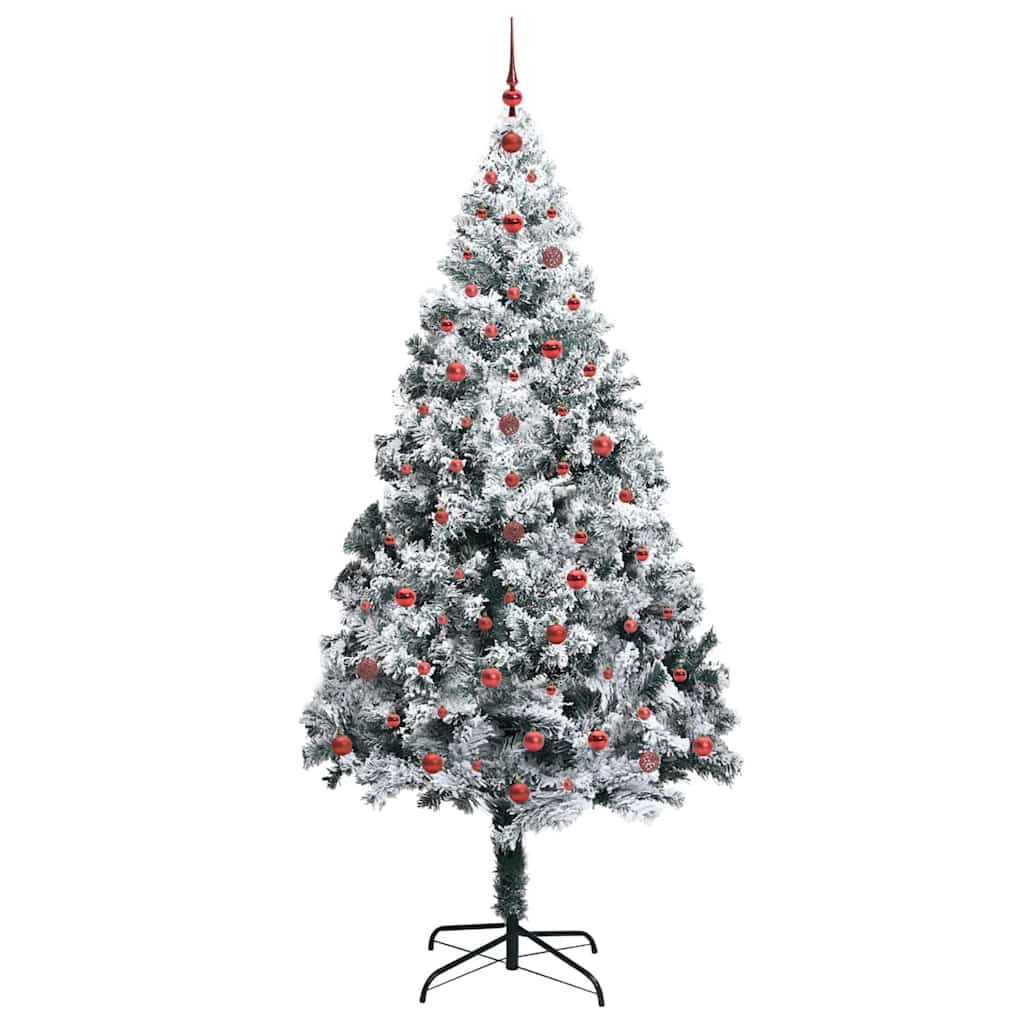 Artificial Christmas Tree with 300 LEDs with Stand Green 240 cm