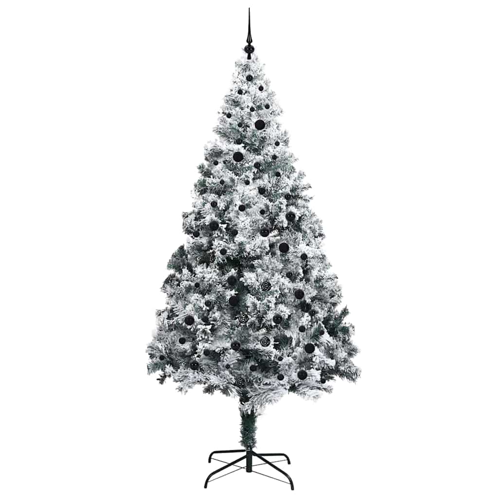 Artificial Christmas Tree with 300 LEDs with Stand Green 240 cm
