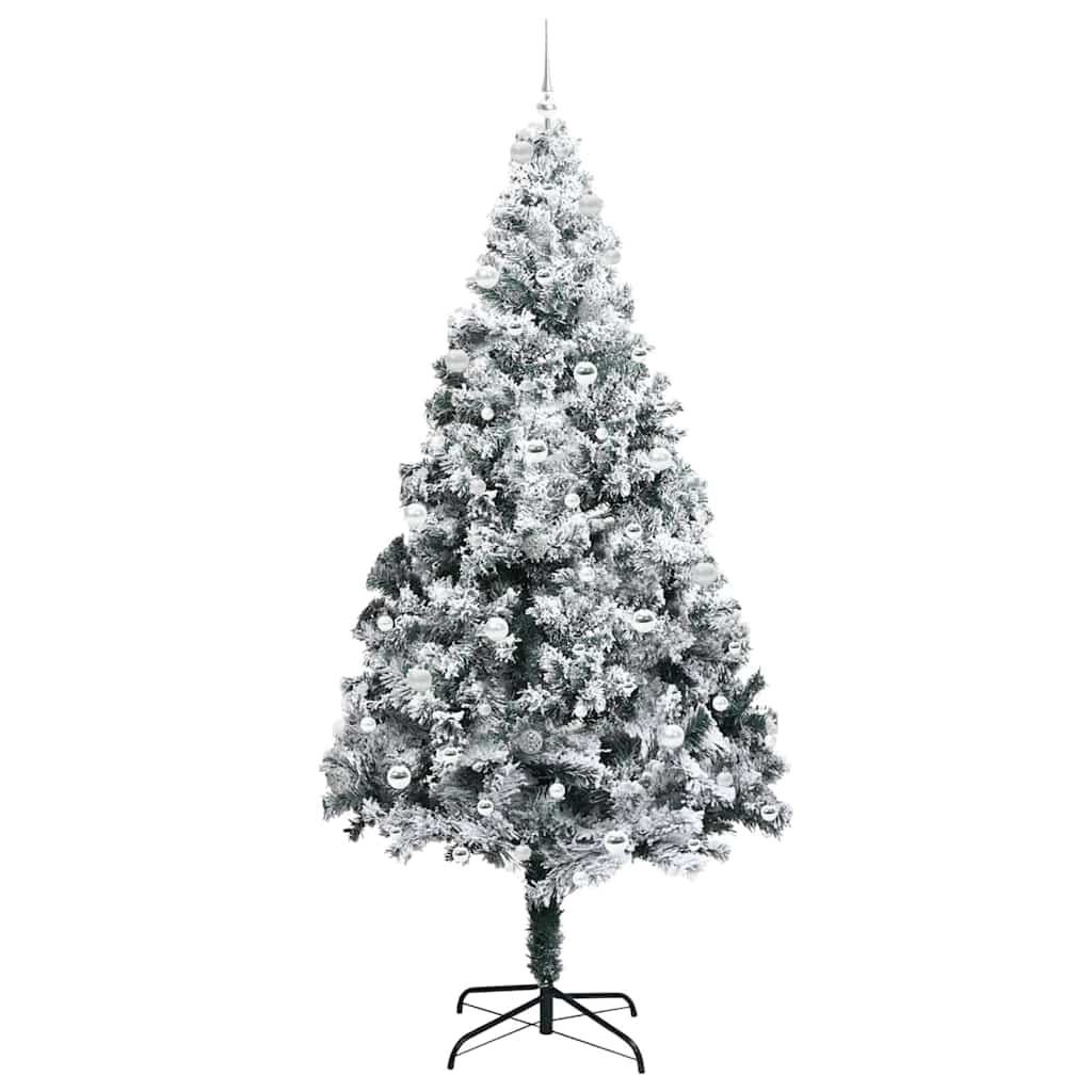 Artificial Christmas Tree with 300 LEDs with Stand Green 240 cm