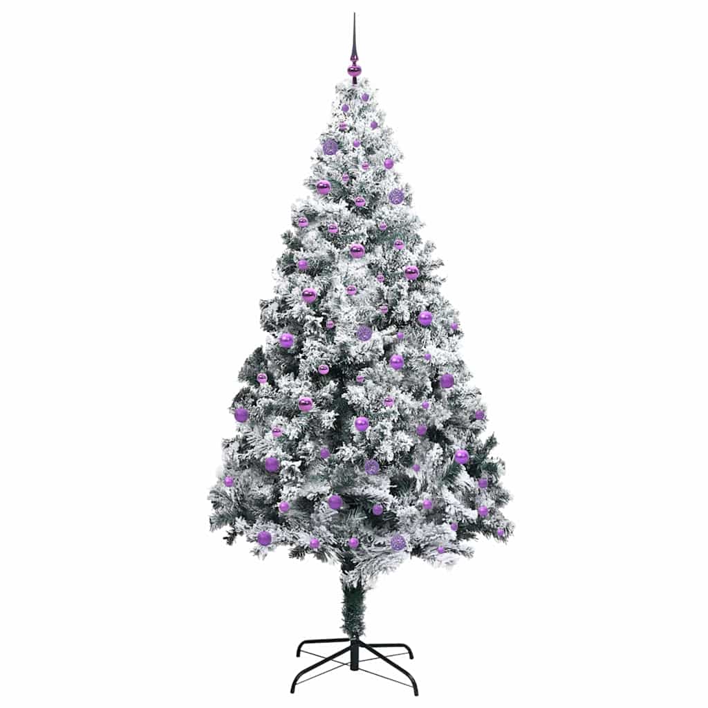 Artificial Christmas Tree with 300 LEDs with Stand Green 240 cm