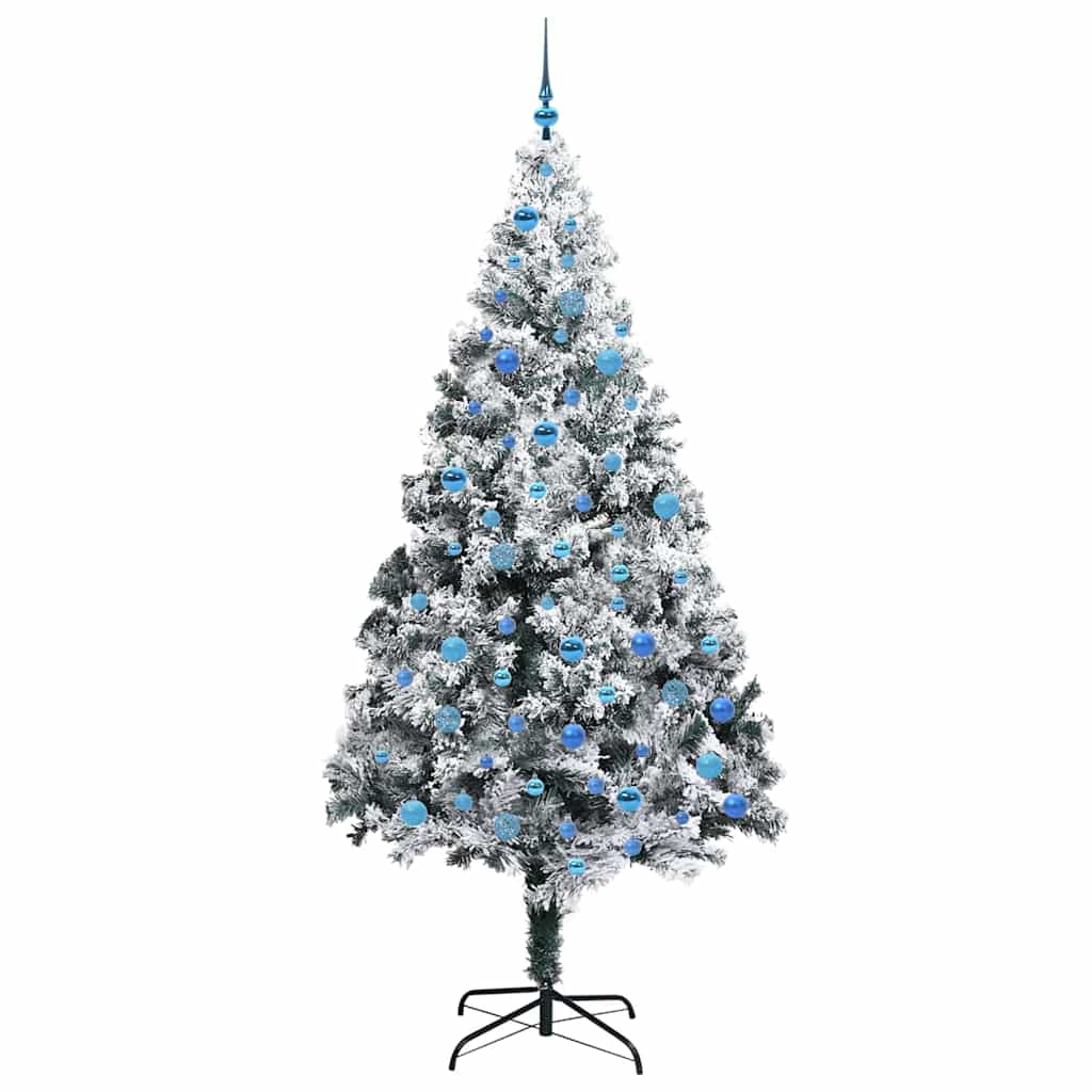 Artificial Christmas Tree with 300 LEDs with Stand Green 240 cm