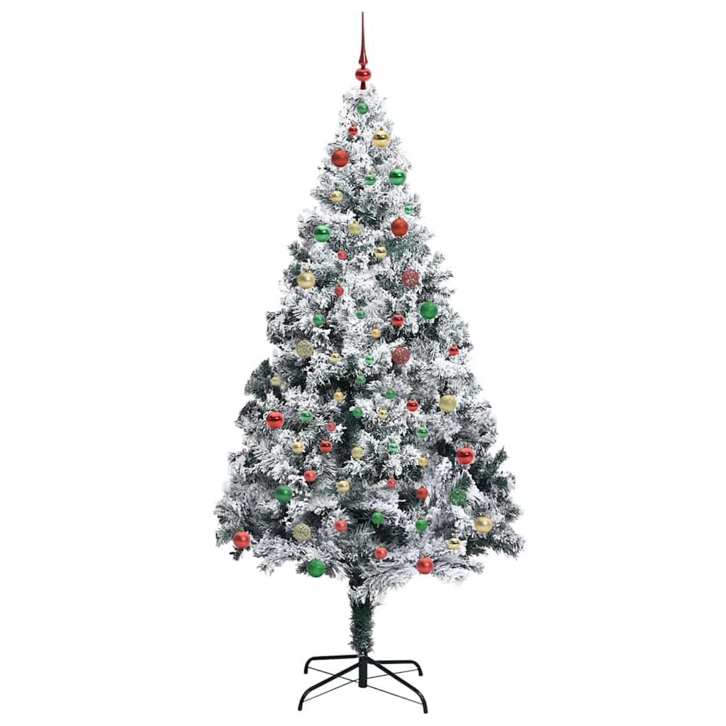 Artificial Christmas Tree with 300 LEDs with Stand Green 240 cm