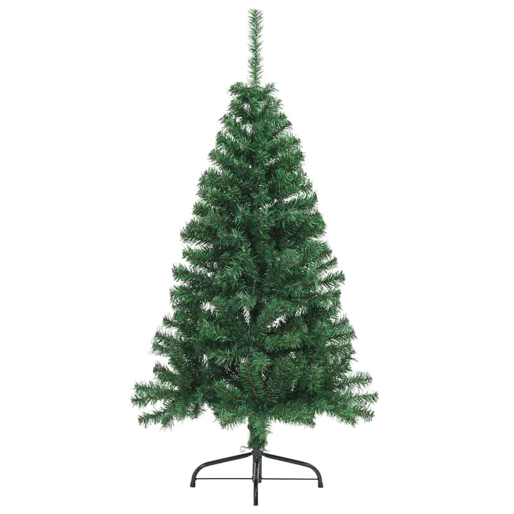 Artificial Pre-lit Christmas Tree Green 150 cm PVC