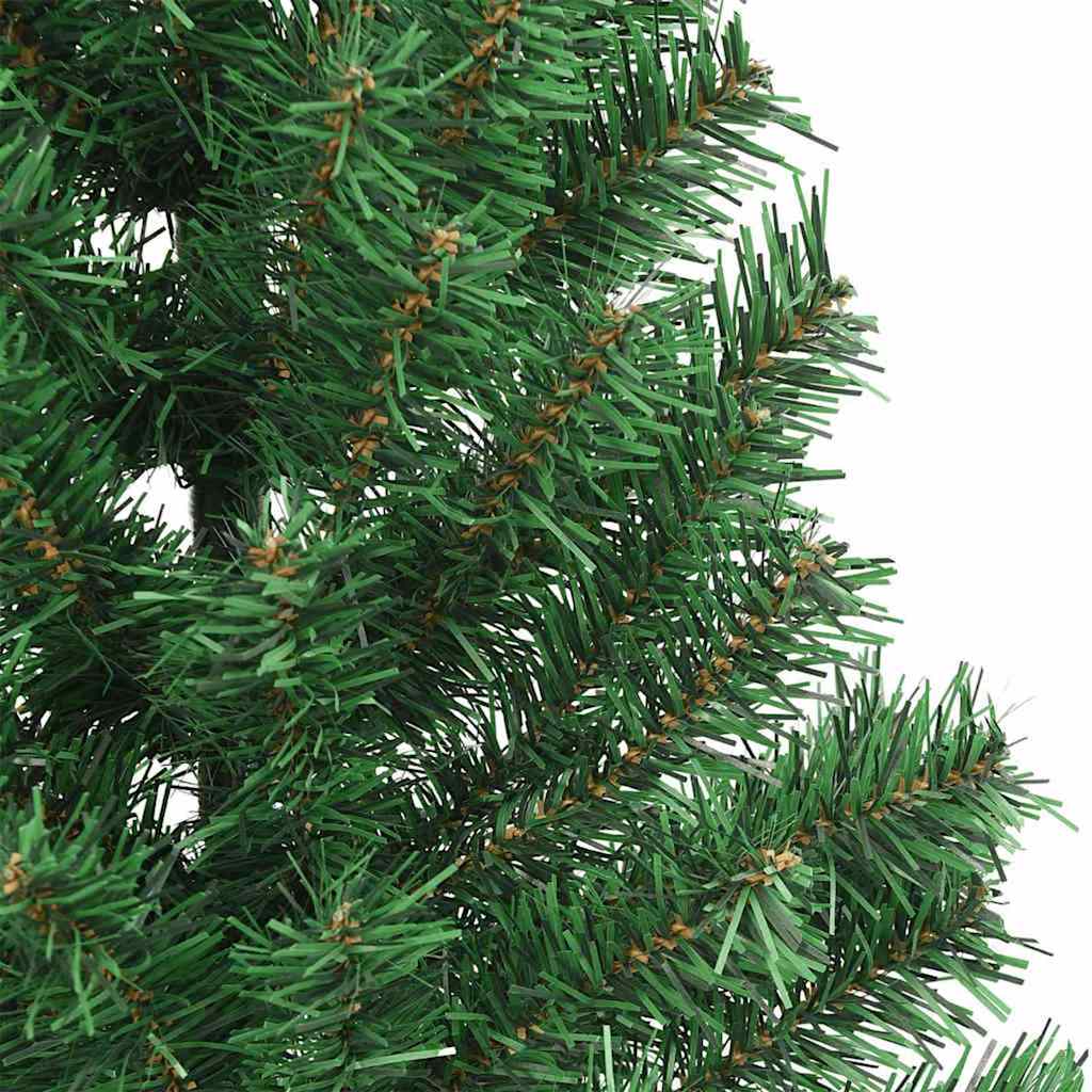Artificial Pre-lit Christmas Tree Green 180 cm PVC
