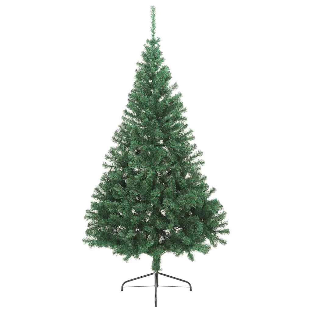Artificial Pre-lit Christmas Tree Green 180 cm PVC
