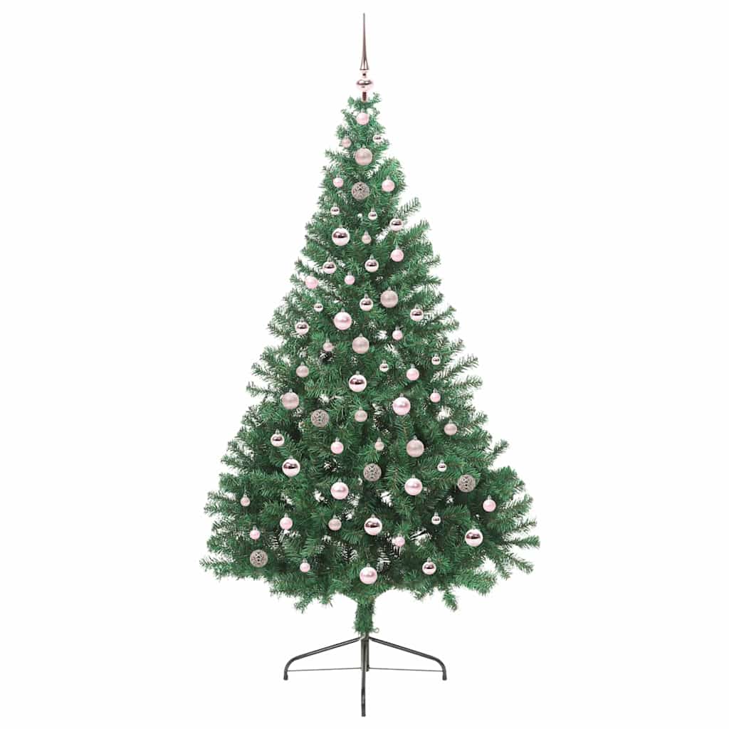 Artificial Pre-lit Christmas Tree Green 240 cm PVC