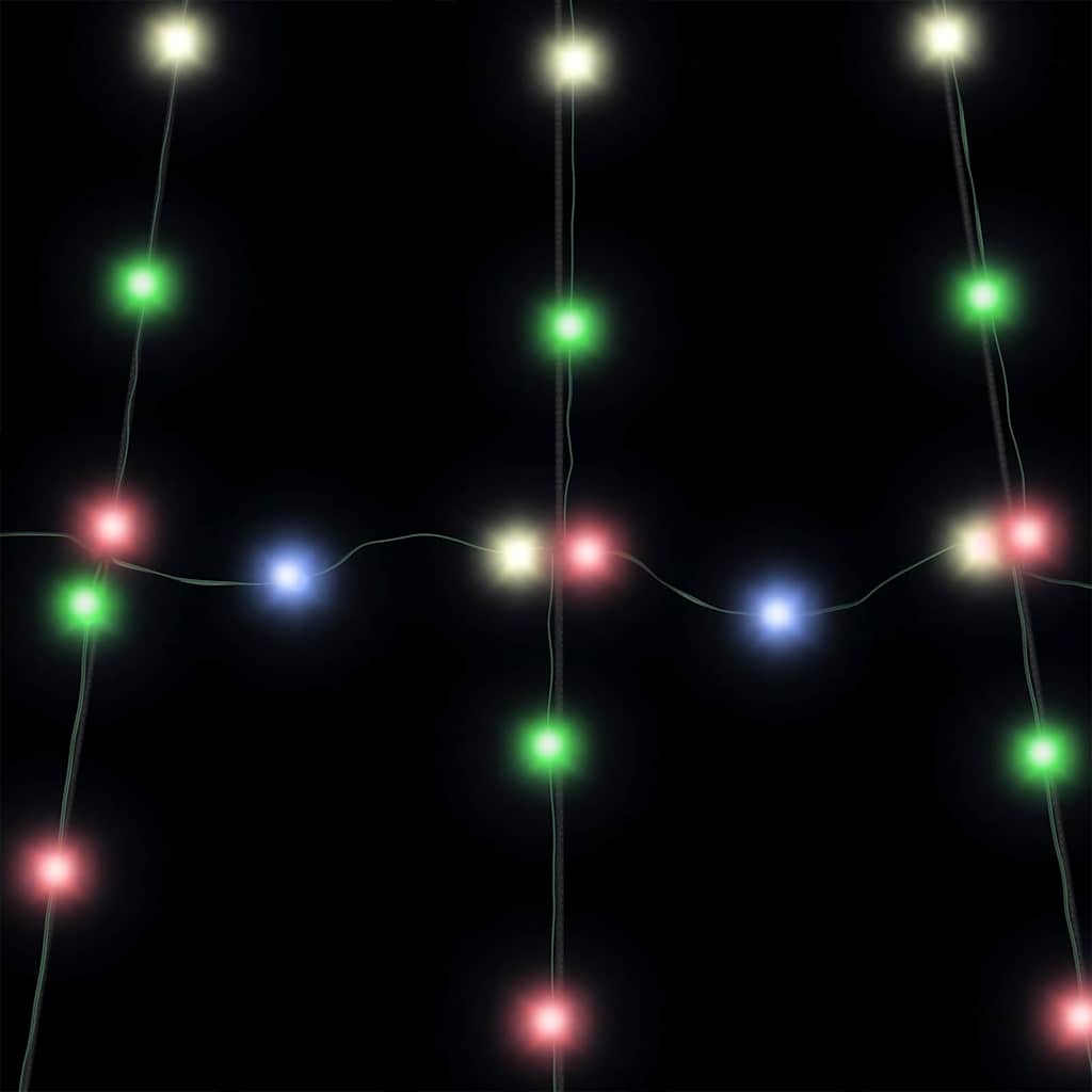 LED Christmas Tree with Ground Spikes Multicolour 180 cm Metal