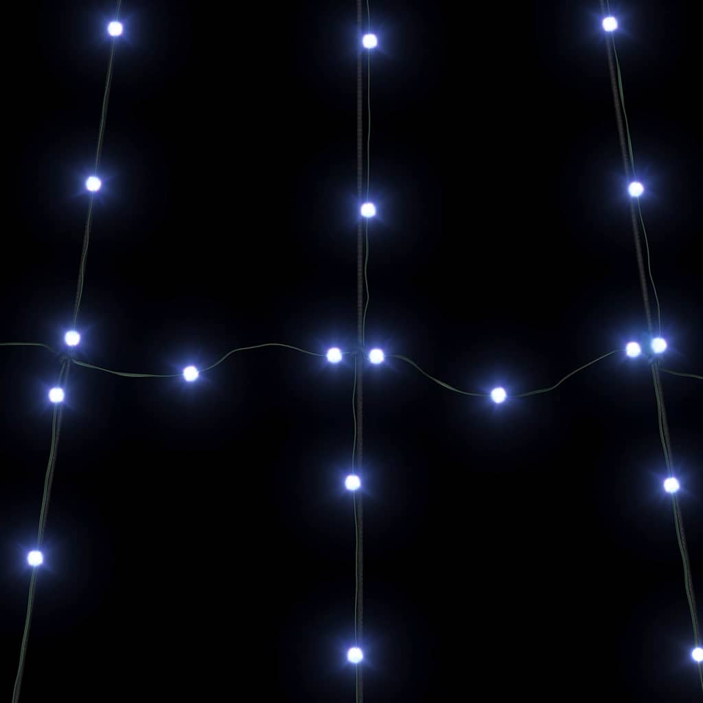 LED Christmas Tree with Ground Spikes Blue 180 cm Metal