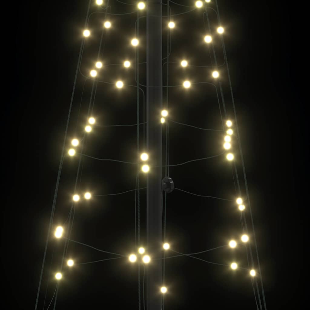 LED Christmas Tree with 390 LEDs Warm White 250 cm Iron
