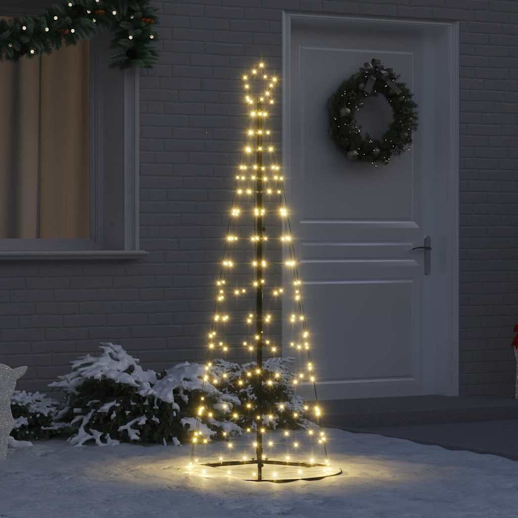 LED Christmas Tree with 390 LEDs Warm White 250 cm Iron