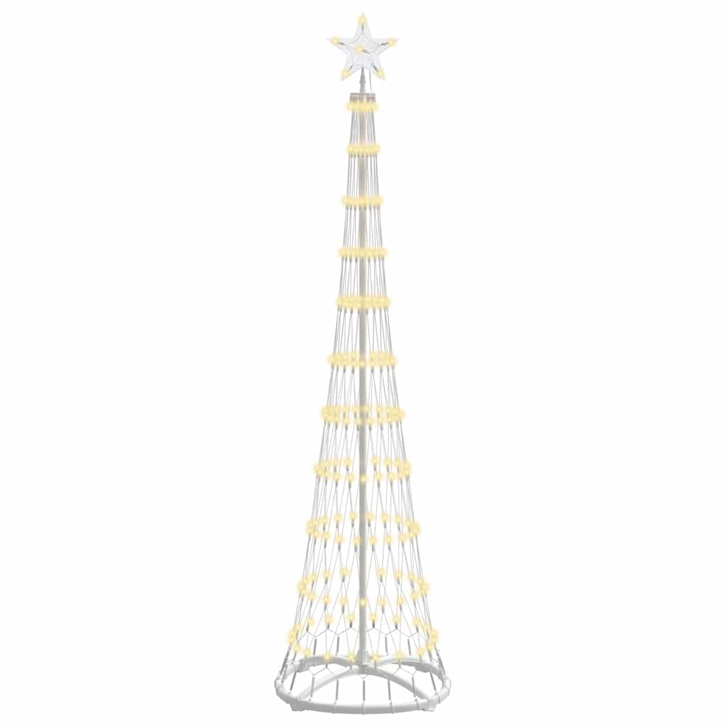 LED Christmas Tree with Stand Warm White 51 x 51 x 190 cm Metal