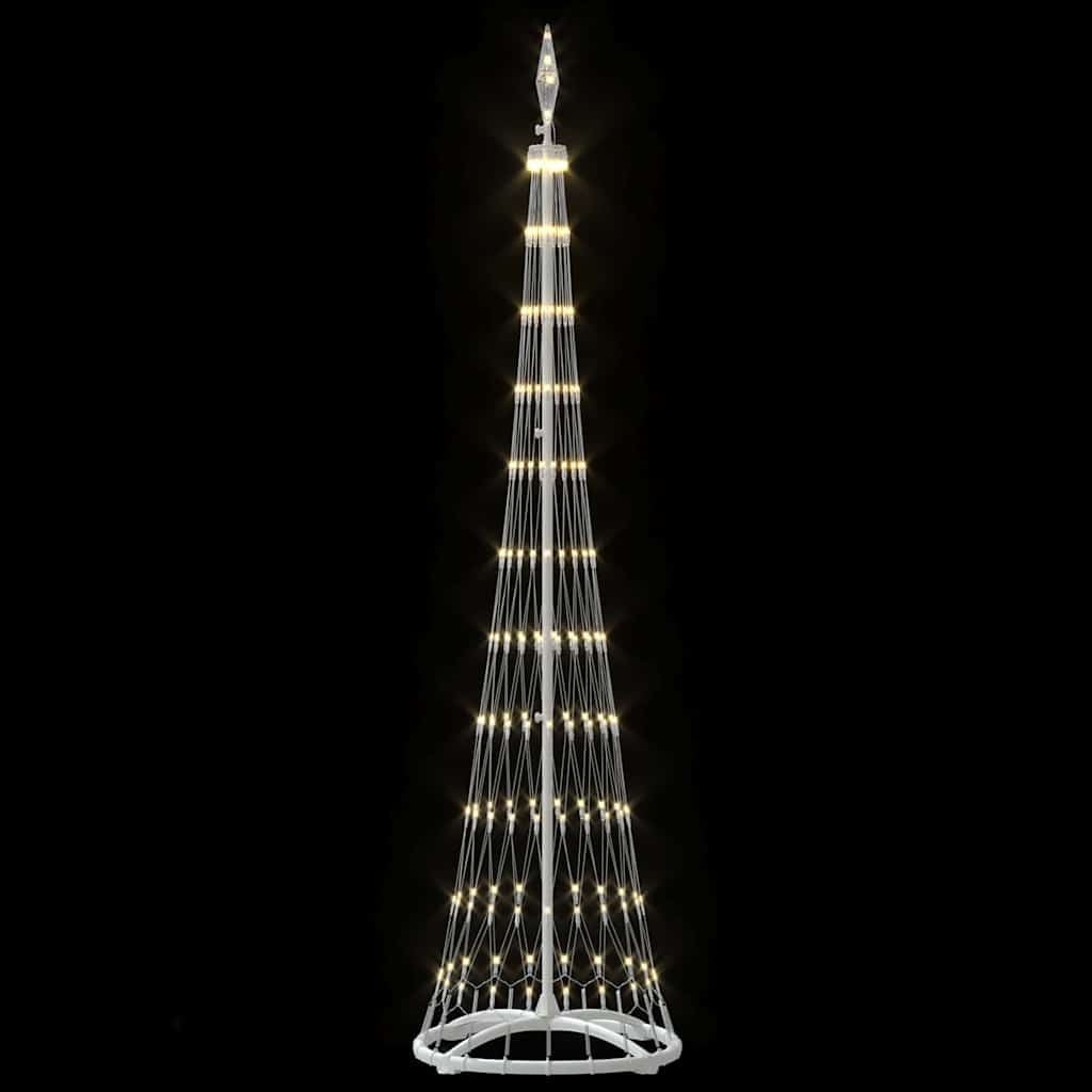 LED Christmas Tree with Stand Warm White 51 x 51 x 190 cm Metal