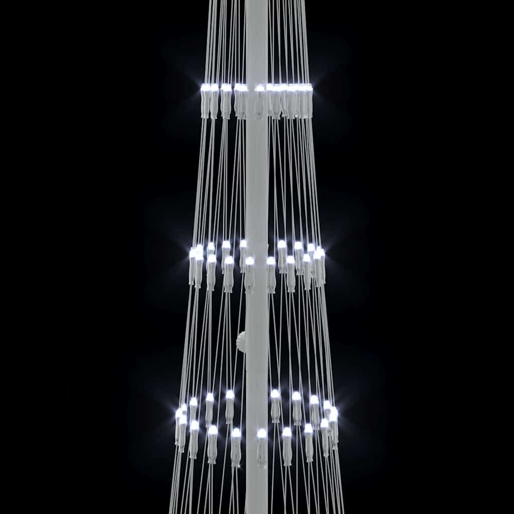 LED Christmas Tree with Stand Cool White 51 x 51 x 190 cm Metal