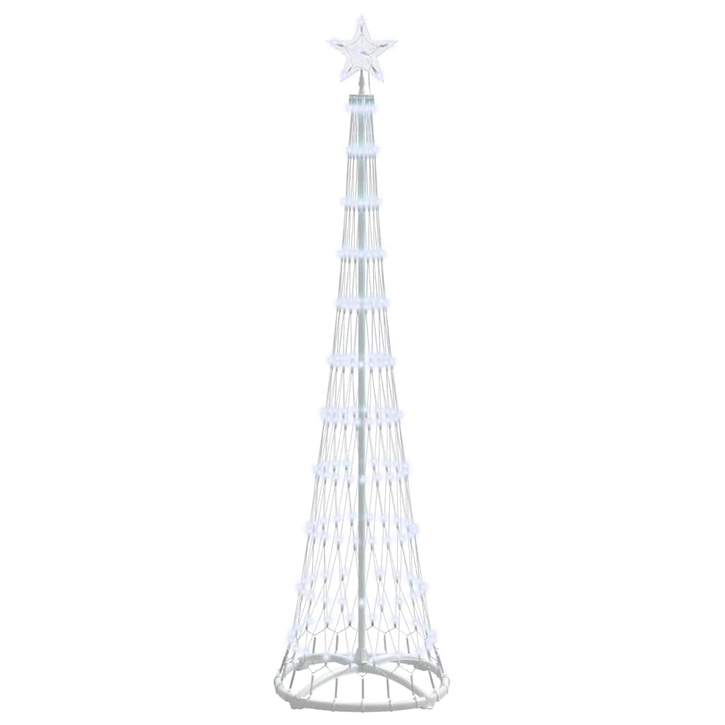 LED Christmas Tree with Stand Cool White 51 x 51 x 190 cm Metal