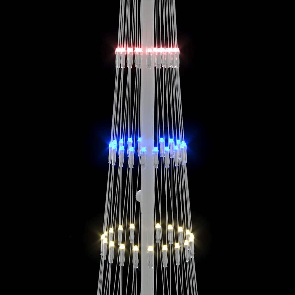 LED Christmas Tree Multicolour 51 x 51 x 190 cm Metal