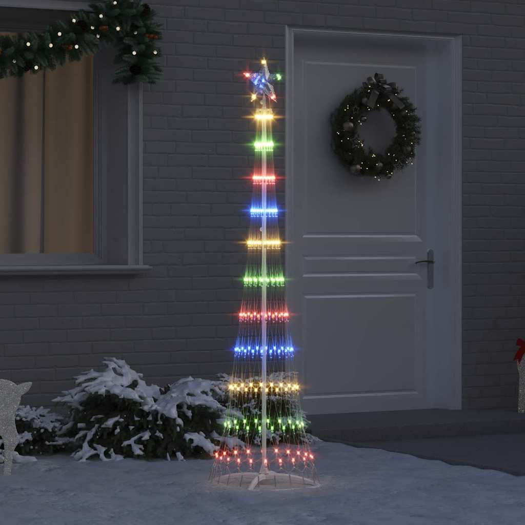 LED Christmas Tree Multicolour 51 x 51 x 190 cm Metal