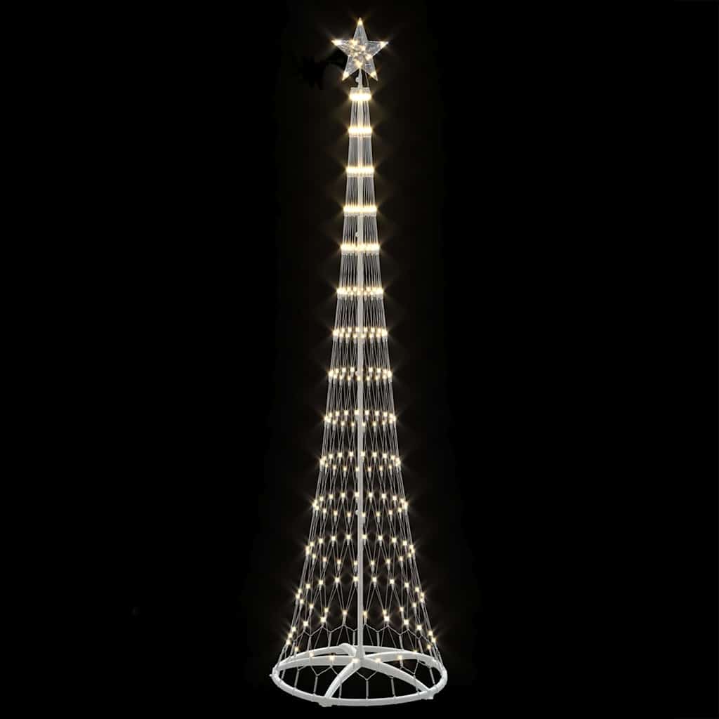 LED Christmas Tree with Stand Warm White 70 x 70 x 250 cm Metal