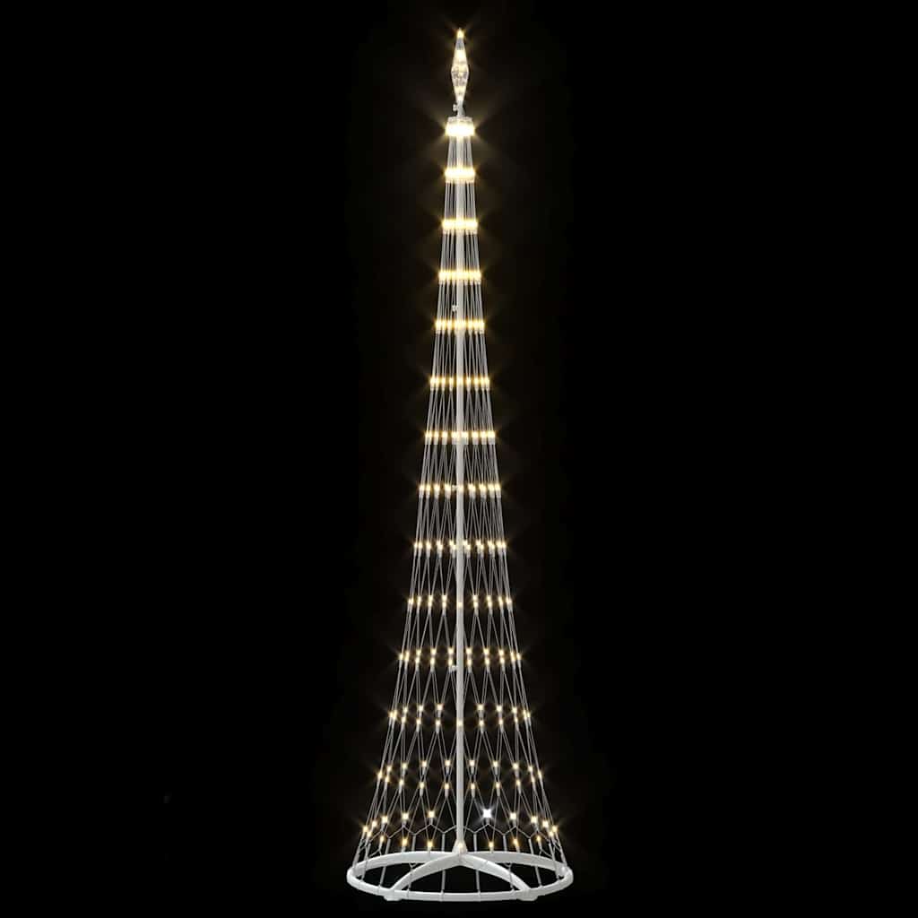 LED Christmas Tree with Stand Warm White 70 x 70 x 250 cm Metal