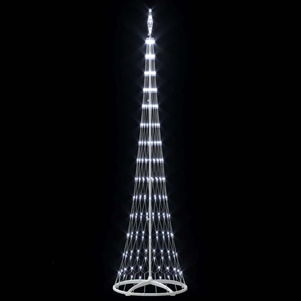 LED Christmas Tree with Stand Cool White 70 x 70 x 250 cm Metal