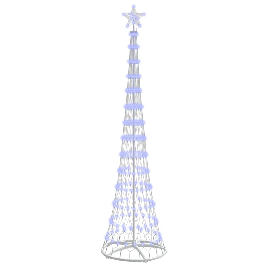 LED Christmas Tree with 290 LEDs Blue 70 x 70 x 250 cm Metal