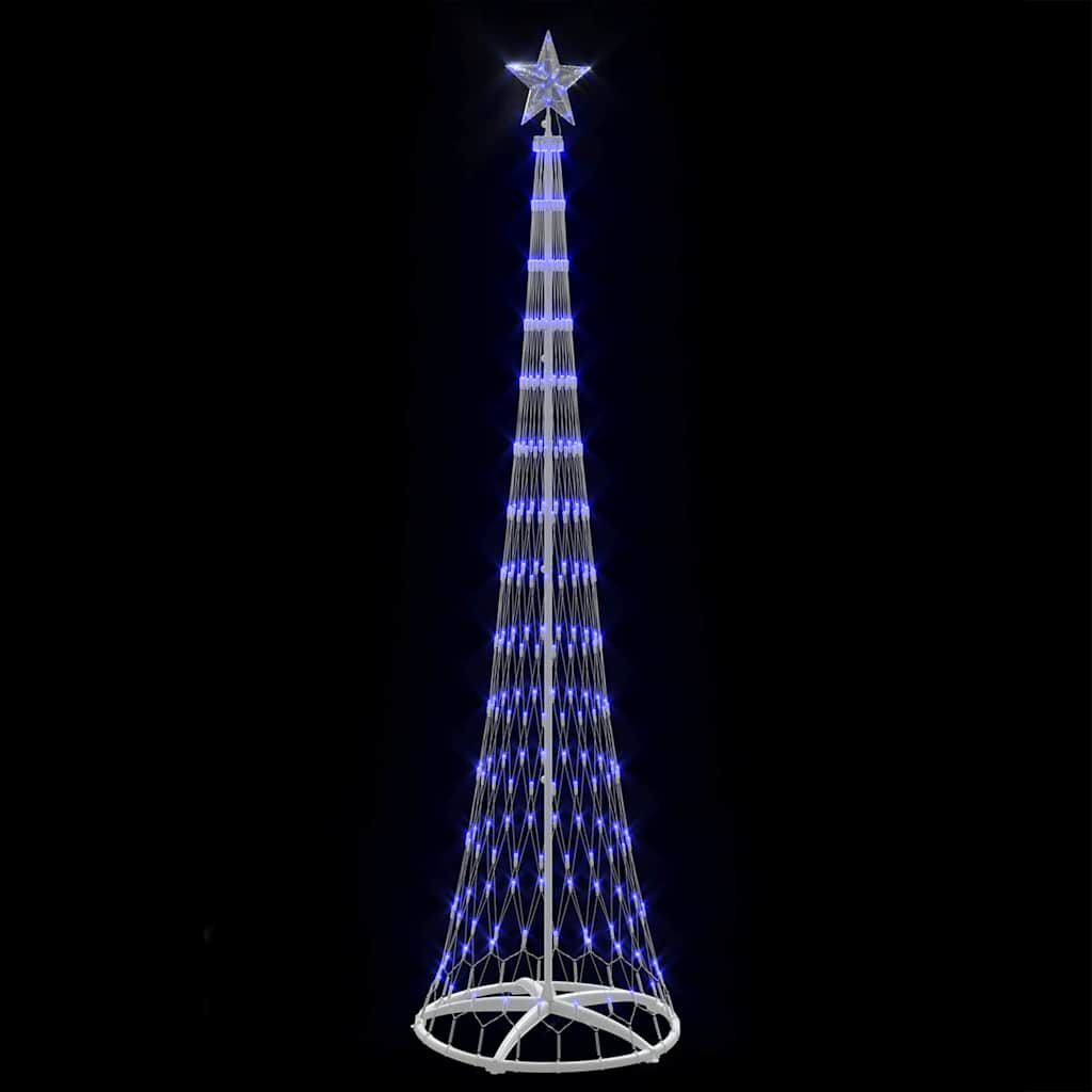 LED Christmas Tree with 290 LEDs Blue 70 x 70 x 250 cm Metal