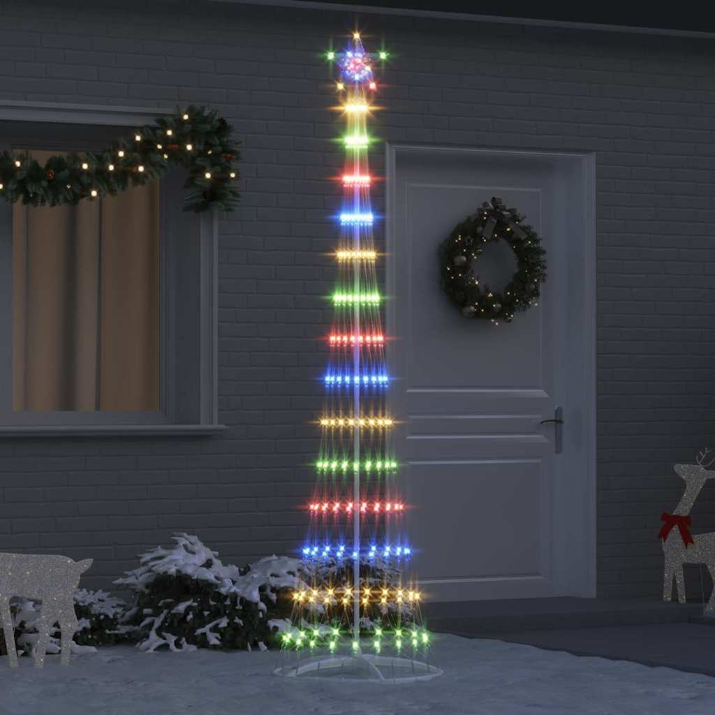 LED Christmas Tree Multicolour 70 x 70 x 250 cm Metal
