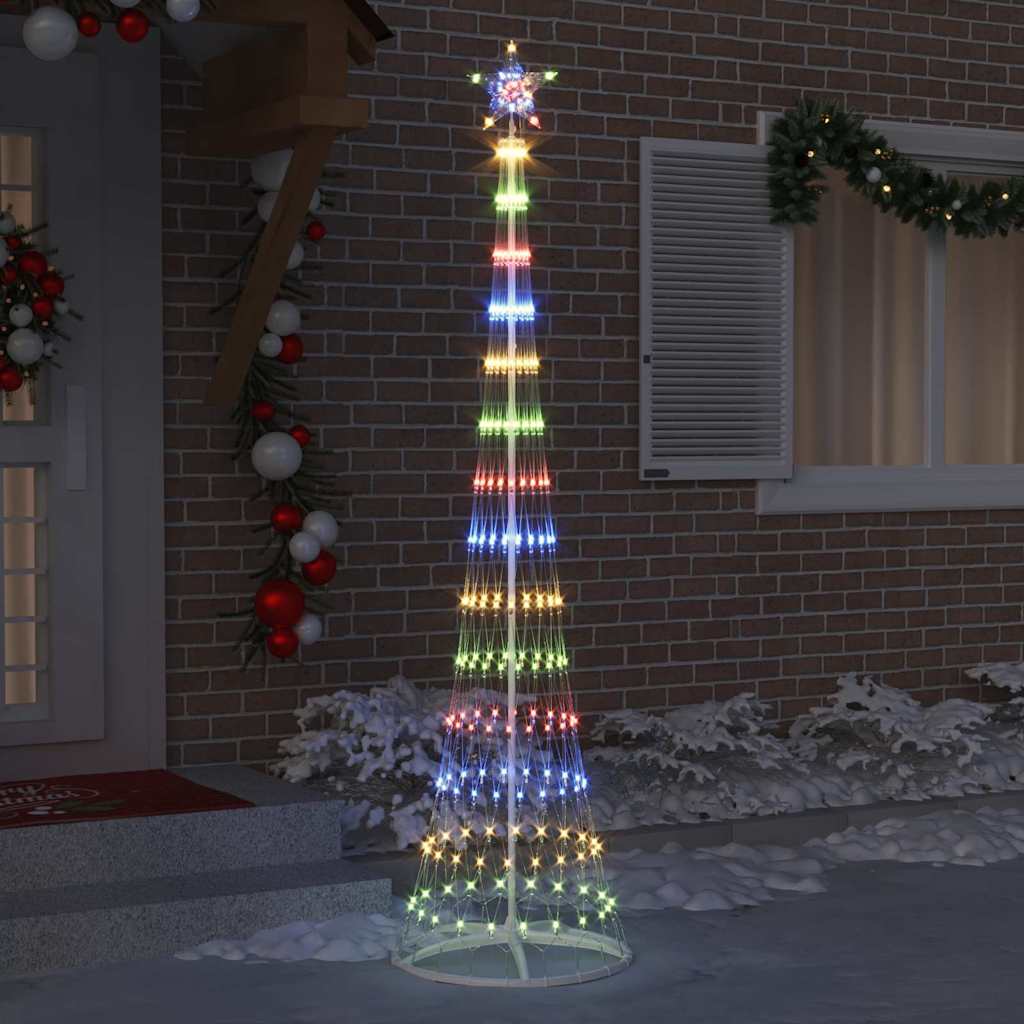 LED Christmas Tree Multicolour 70 x 70 x 250 cm Metal