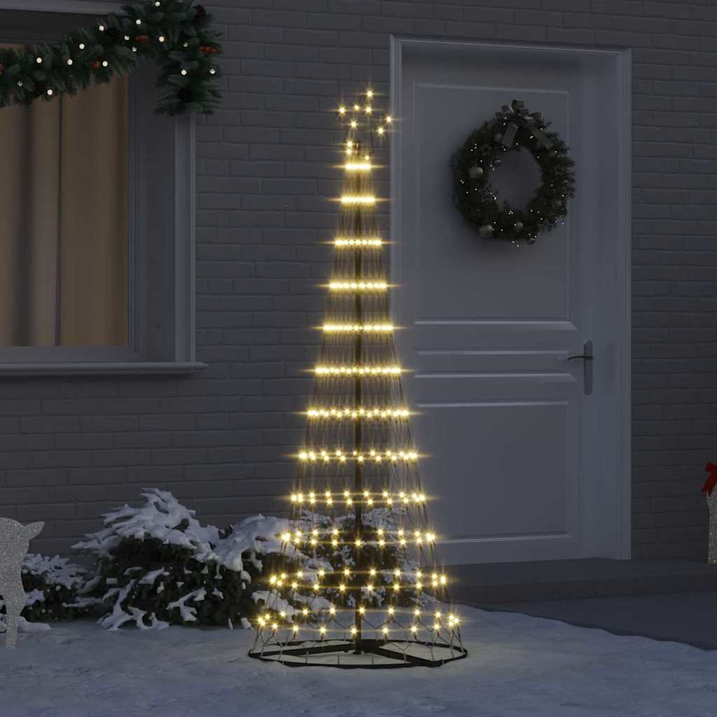 LED Christmas Tree Warm White 71 x 71 x 184.5 cm Metal