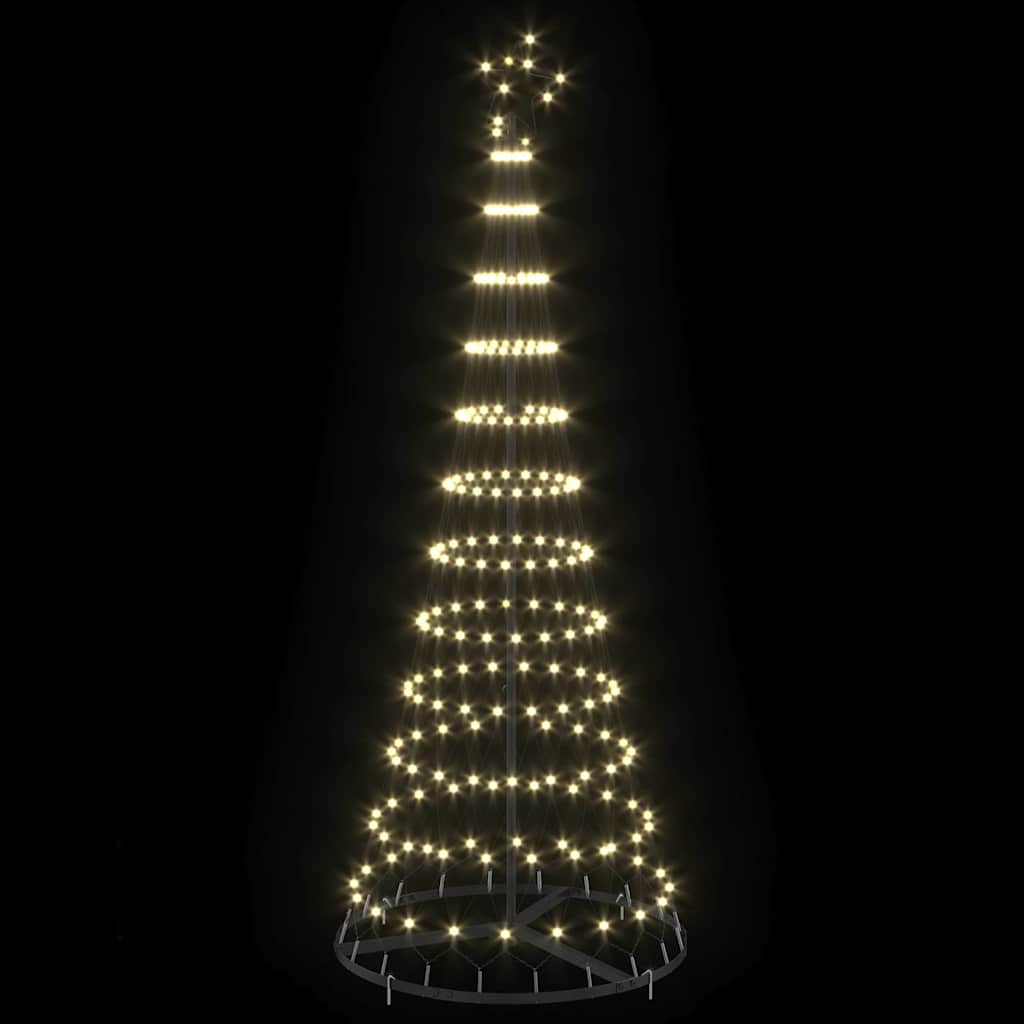 LED Christmas Tree Warm White 71 x 71 x 184.5 cm Metal